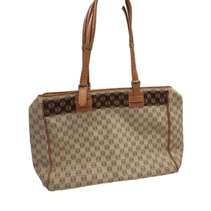 LOEWE Anagram Canvas and Leather Tote Bag