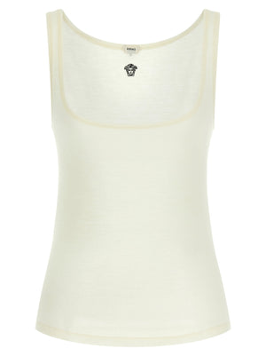 Versace La Medusa Embroidery Top