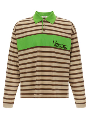 Versace Intarsia Polo Shirt