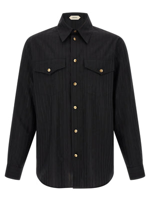 Versace Jacquard Silk Shirt