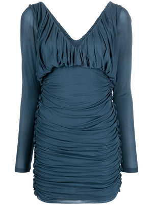 Saint Laurent draped mini dress