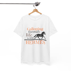 Hermes Galloping Unisex Tee by Steyn Atelier