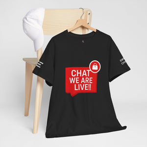 Live Chat Unisex Heavy Cotton Tee by Steyn Atelier