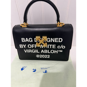 Off-White Jitney 1.4 "Quote" Top Handle Bag.