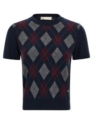 Tory Burch Argyle Sweater