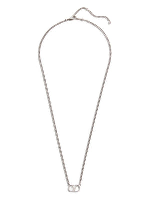Valentino Garavani-Valentino Garavani Vlogo Signature Metal Necklace