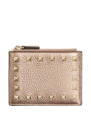 Valentino Garavani Valentino Garavani-Rockstud grainy card holder