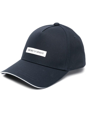 Emporio Armani Emporio Armani Canvas Baseball Cap With Emporio Armani Patch