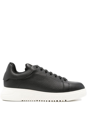 Emporio Armani Emporio Armani Tumbled leather sneakers
