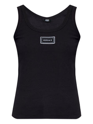 Versace Versace Logo cotton tank top