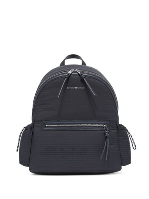 EMPORIO ARMANI EXCLUSIVE Emporio Armani Round Nylon Backpack With Monogram Lettering