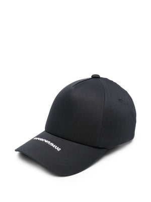 Emporio Armani Emporio Armani Canvas Baseball Cap With Embroidered Logo
