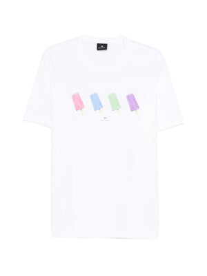 Paul Smith Printed cotton t-shirt