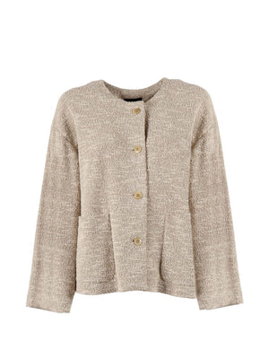 Emporio Armani Cotton blend blazer jacket