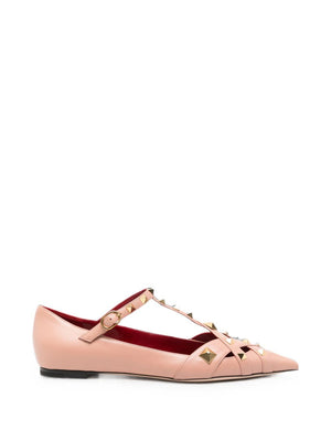 Valentino Garavani Studdy Leather Ballet Flats