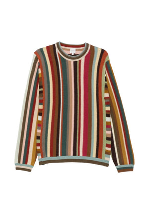 Paul Smith Striped V-Neck Sweater