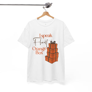 I speak fluent Orange Box T Shirt by Steyn Atelier