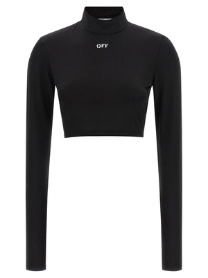 Off White Off Stamp Crop Top