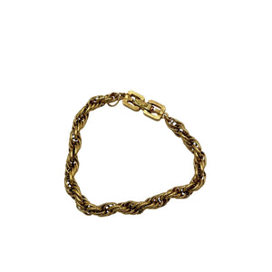 Givenchy gold-tone twist rope chain bracelet