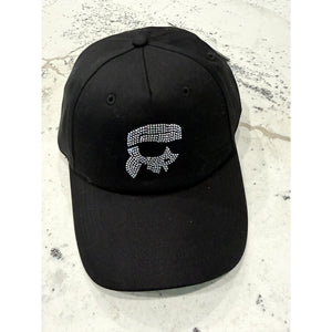 Karl Lagerfeld Ikonik Rhinestone Baseball Cap