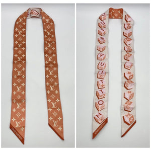 Louis Vuitton Bandeau BB Lucky LV Scarf in Pink