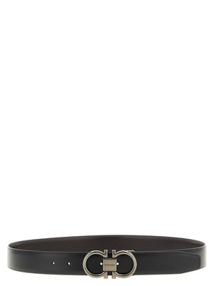 Ferragamo Double Gancini Reversible Belt