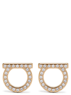 Ferragamo Gancini Crystals (l) Earrings