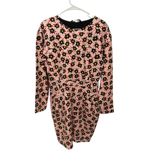 Love Moschino Pink Floral Print Cotton Jersey Mini Dress Sz 42
