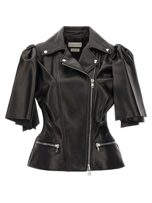 Alexander McQueen Bow Knot Biker Vest