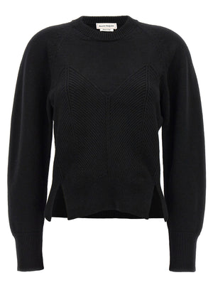 Alexander McQueen Chevron Corset Sweater