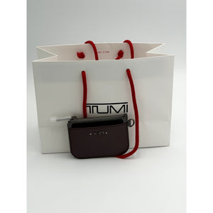 Tumi SLG Zip Card Case in the dual-tone colorway Mountain Berry/Grey