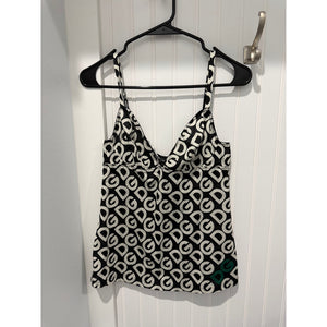 Dolce & Gabbana DG Logo Cotton Camisole Tank Top Black & White | NWT | Size S (IT 40)
