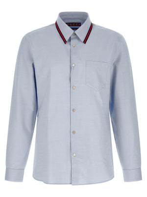 Gucci Web Collar Shirt