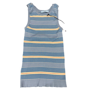 Prada Striped Cotton Ribbed-Knit Tank Top (40)