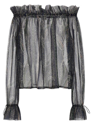 Saint Laurent Saint Laurent Lurex Blouse