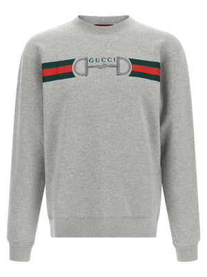 Gucci Web Ribbon And Horsebit Sweatshirt