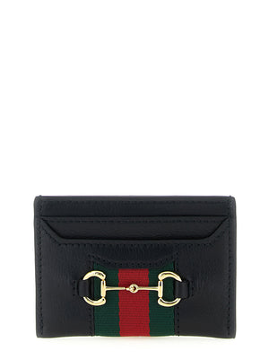 Web Horsebit Gucci Card Holder