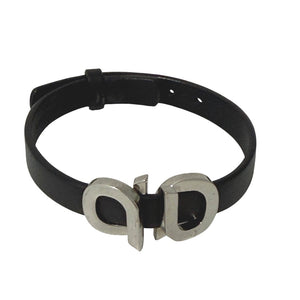 Ferragamo Gancini Accent Leather Bracelet Size 7-7.8