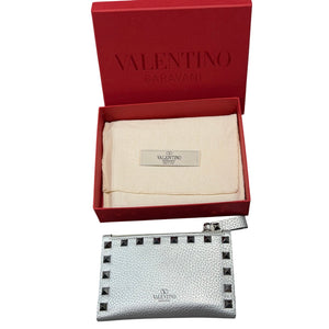 Valentino Garavani Rockstud Card Holder with Zipper