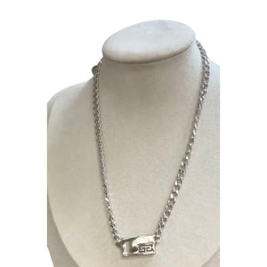 Vintage Givenchy 1979 4G Logo Chain Necklace – Silver Tone