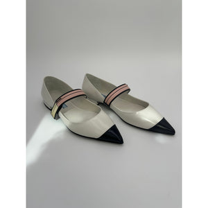 Prada Cap Toe Mary Jane Flats #8 size 36.5/6.5