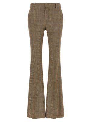 Saint Laurent Prince Of Wales Houndstooth Trousers