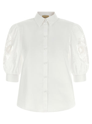 Valentino Garavani Macramé Insert Shirt