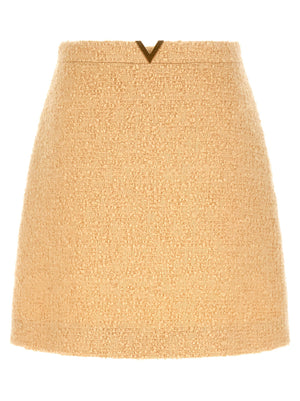 Valentino Garavani V Gold Skirt