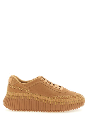 Chloé Chloé Nama Wedge Sneakers