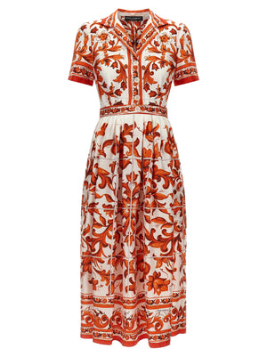 Dolce & Gabbana Maiolica Print Dress