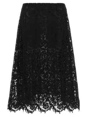 Fendi Macramé Lace Skirt