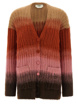 Fendi Fendi Vanisé Knit Cardigan