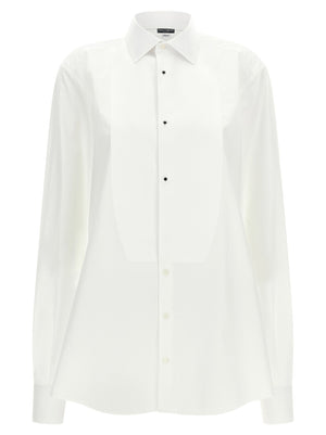 Dolce & Gabbana Gold Tuxedo Shirt