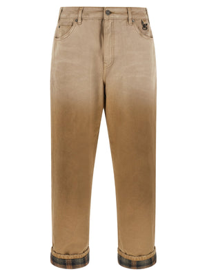 Golden Goose Journey Russell Trousers With Check Lapels